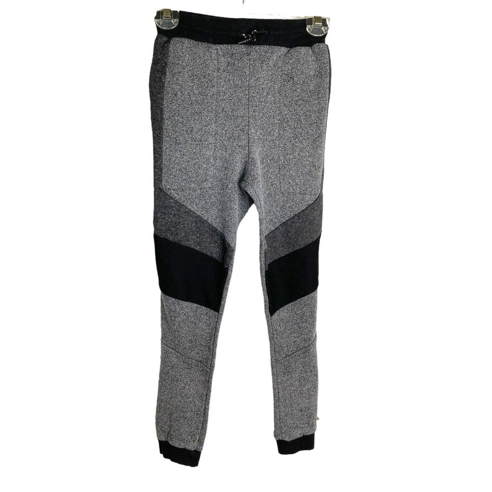 Sunrise Kingdom Gray & Black Colorblock Jogger Knit Pants Women’s Large (14–16)